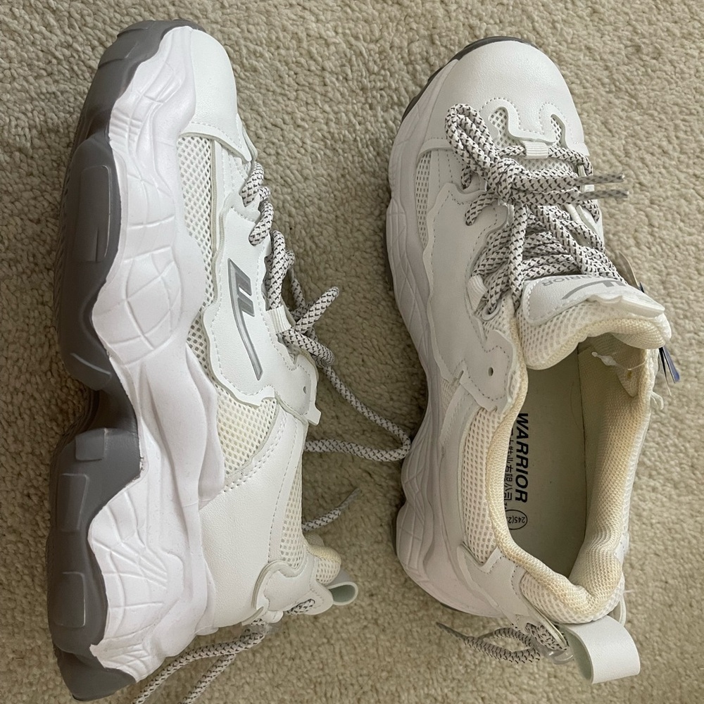 White sneakers